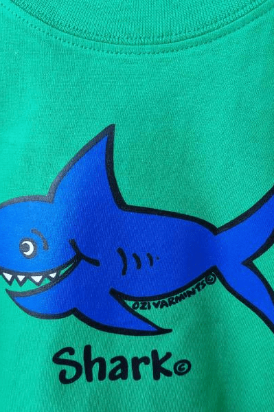 Ozi Varmints Cotton Solid T-Shirt Emerald.