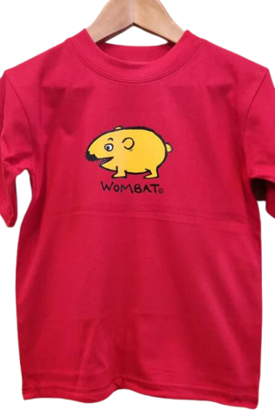 Ozi Varmints Kids Cotton T-Shirt Red.