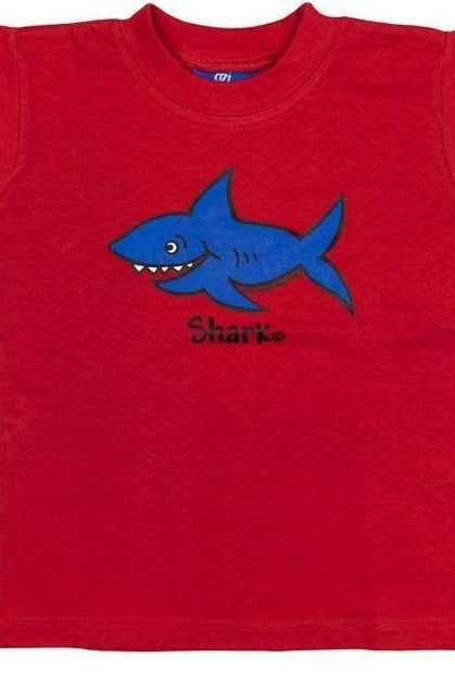 Ozi Varmints 9062 100% Cotton Solid T-Shirt Red - Shark.