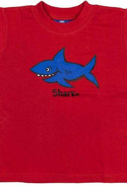 Ozi Varmints 9062 100% Cotton Solid T-Shirt Red - Shark.
