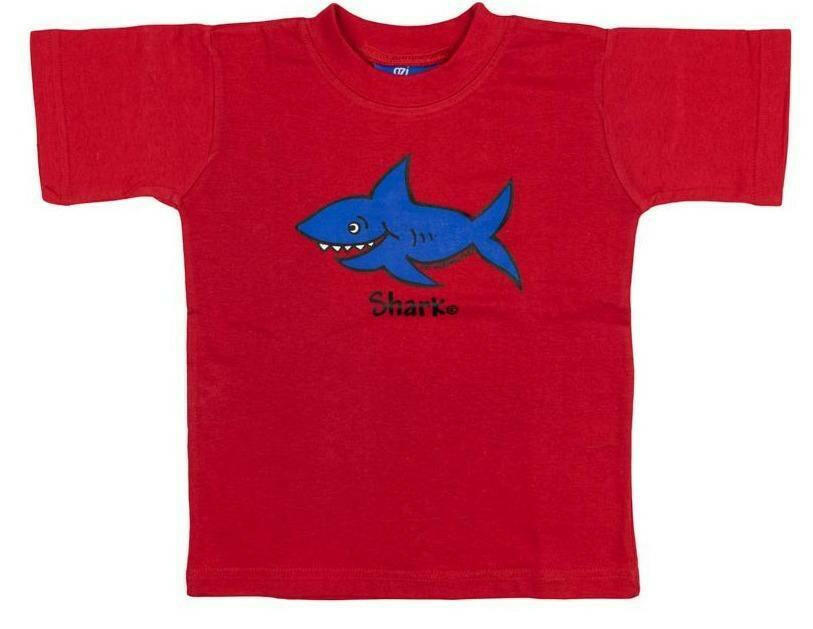 Ozi Varmints 9062 100% Cotton Solid T-Shirt Red - Shark.