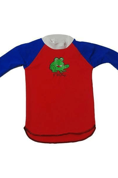 Ozi Varmints Long Sleeve Rash Vest - Red.