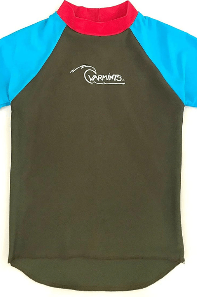 Ozi Varmints Short Sleeve Rash Vest - Khaki.