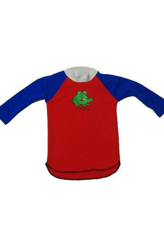 3004 Ozi Varmints Long Sleeve Rash Vest 50+ UPF - Red.