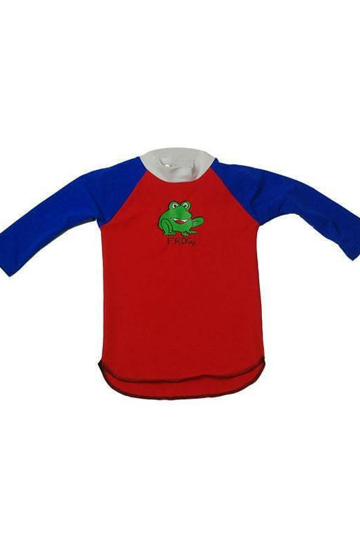 3004 Ozi Varmints Long Sleeve Rash Vest 50+ UPF - Red.