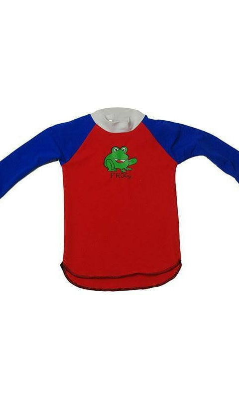 3004 Ozi Varmints Long Sleeve Rash Vest 50+ UPF - Red.