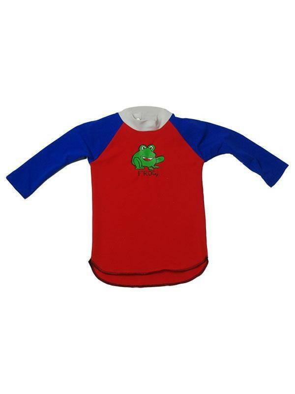 3004 Ozi Varmints Long Sleeve Rash Vest 50+ UPF - Red.