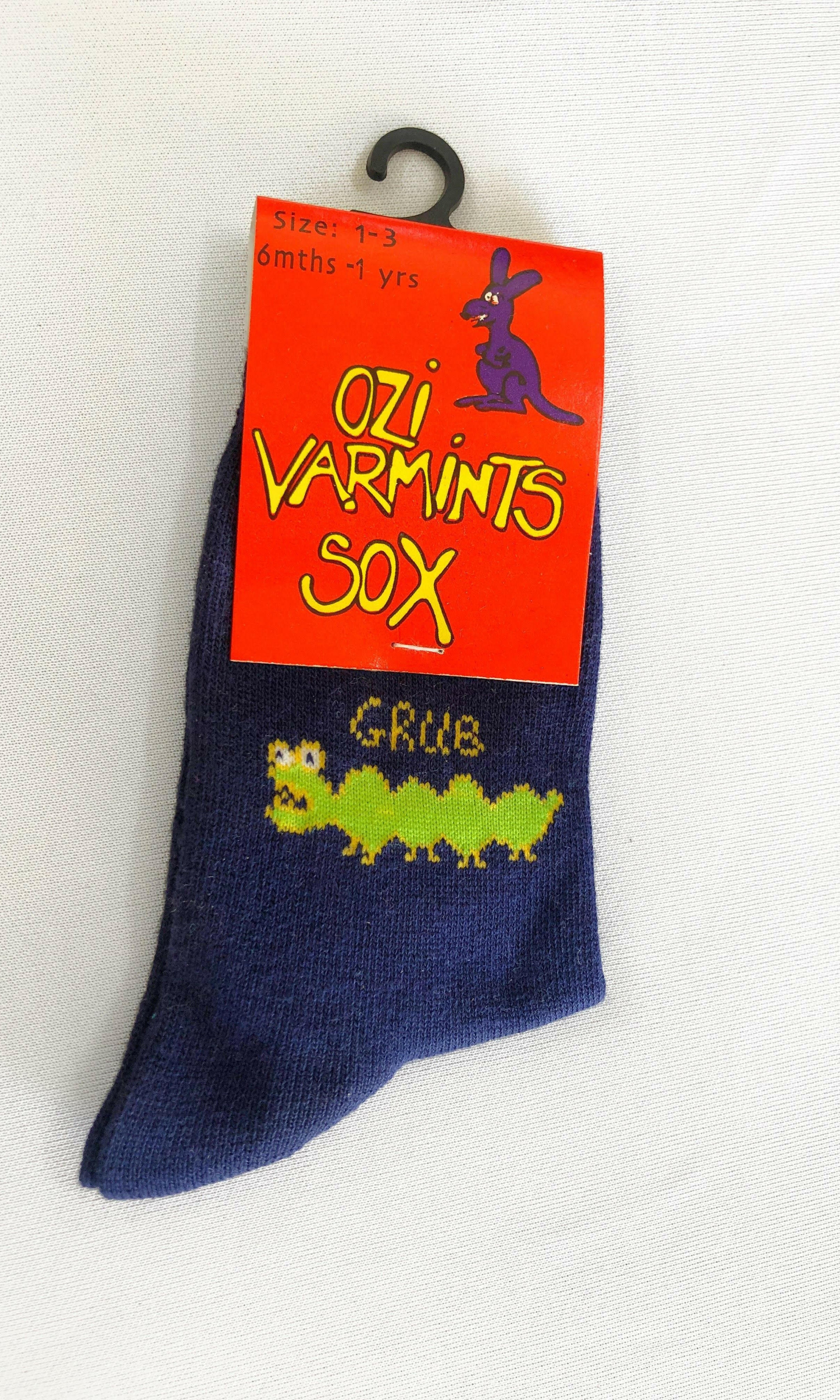 2023 Ozi Varmints Coloured Socks Navy - Grub.