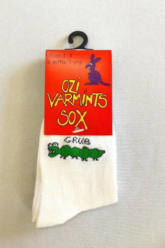 Ozi Varmints White Socks - Grub.