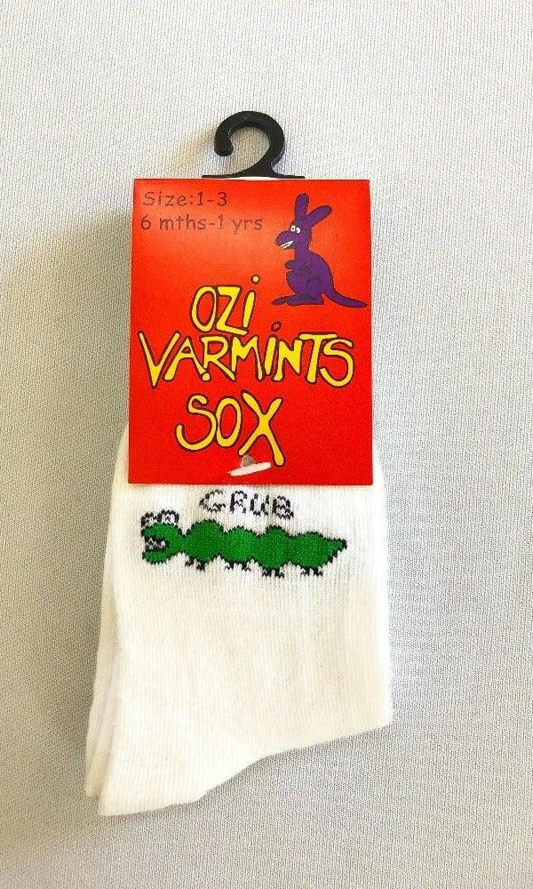 Ozi Varmints White Socks - Grub.