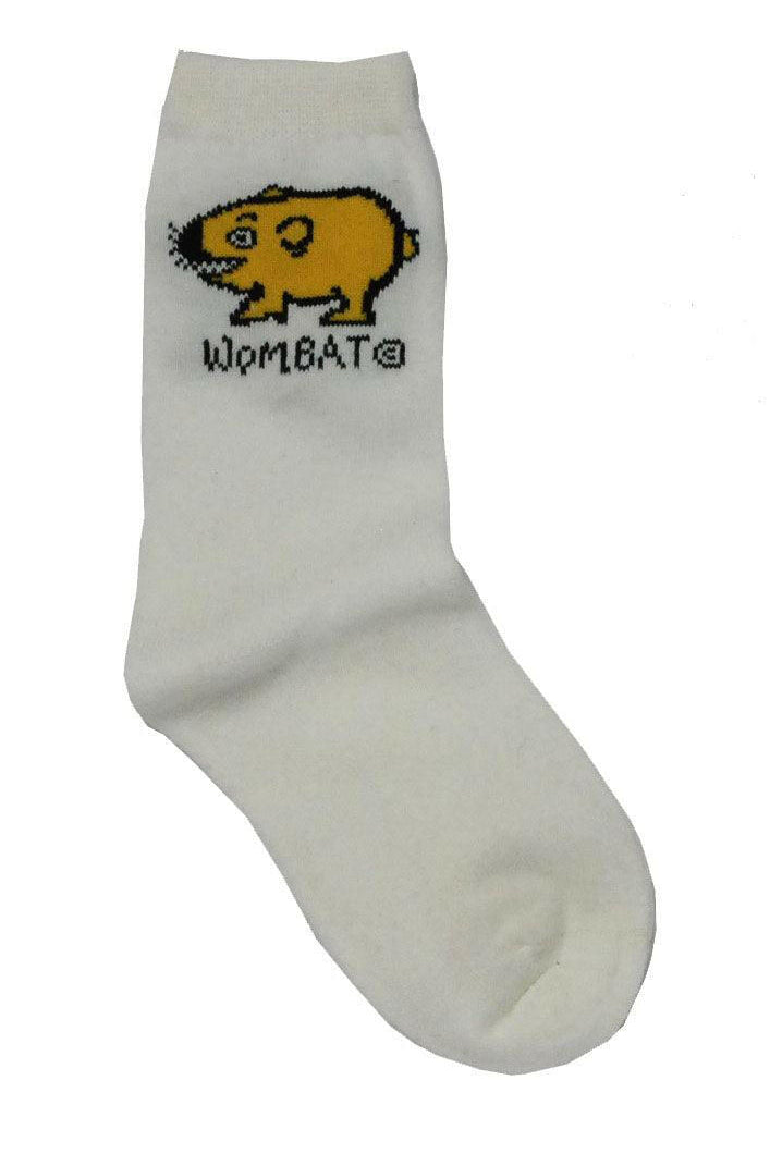 Ozi Varmints 2022 White Socks Koala Design, childrens socks, soxs, kids socks, sourvenir.