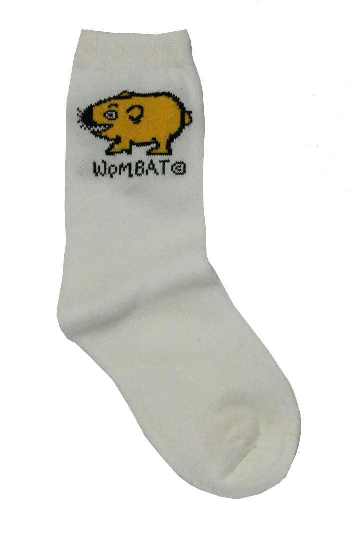 Ozi Varmints 2022 White Socks Koala Design, childrens socks, soxs, kids socks, sourvenir.