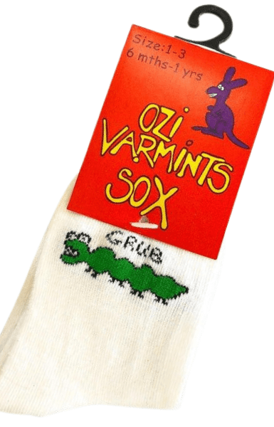 Ozi Varmints White Socks - Grub.