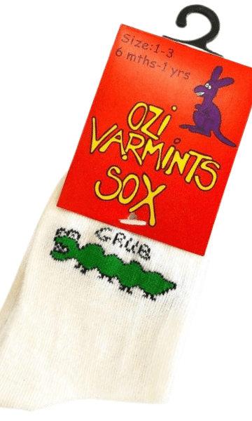 Ozi Varmints White Socks - Grub.