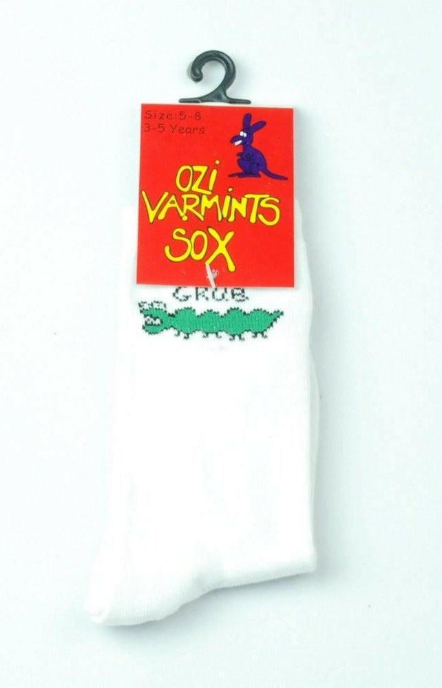 Ozi Varmints White Socks - Grub.