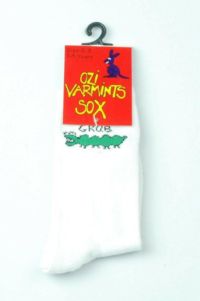 Ozi Varmints White Socks - Grub.