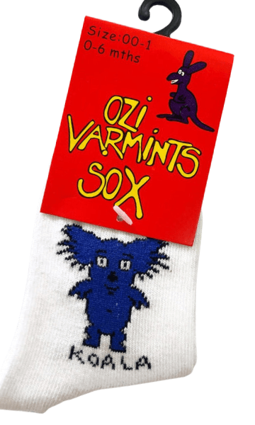 Ozi Varmints White Socks - Koala.