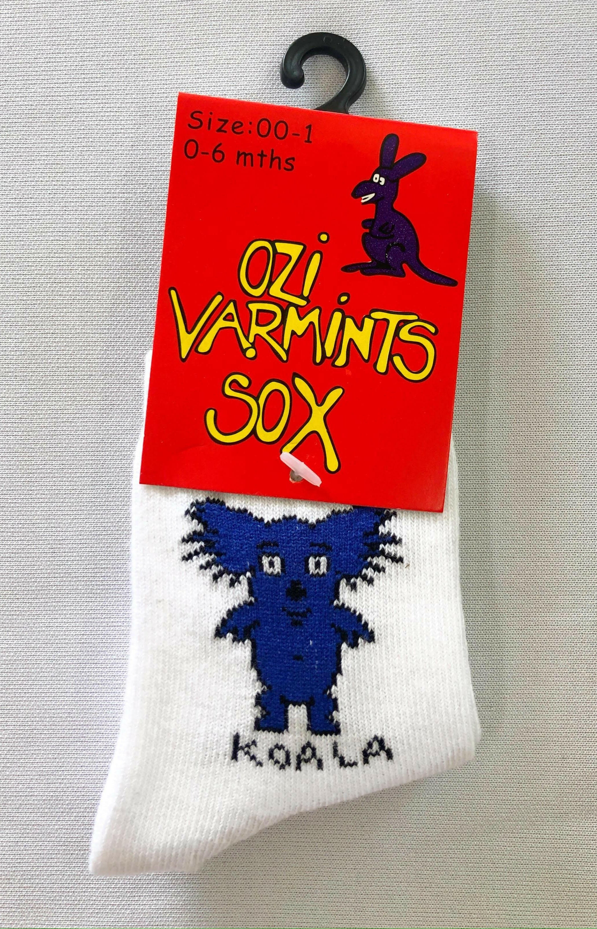 Ozi Varmints White Socks - Koala.