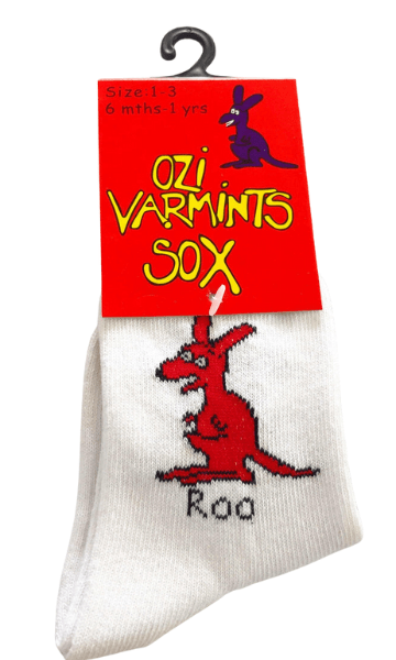 Ozi Varmints White Socks - Roo.