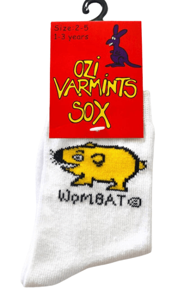 Ozi Varmints White Socks - Wombat.
