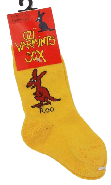 Ozi Varmints Yellow Socks - Roo.