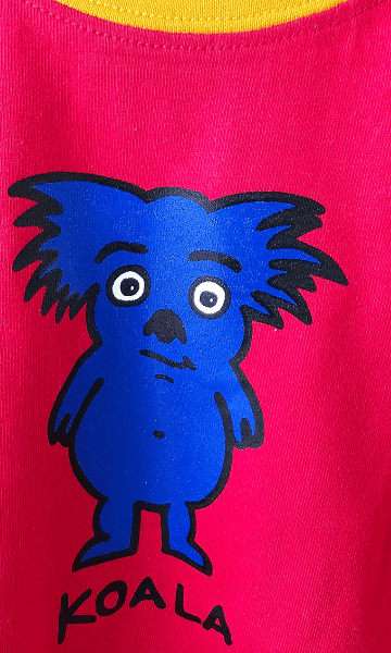 Ozi Varmints Contrast 100% Cotton T-Shirt - Koala.