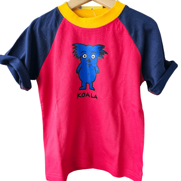 Ozi Varmints Contrast 100% Cotton T-Shirt - Koala.