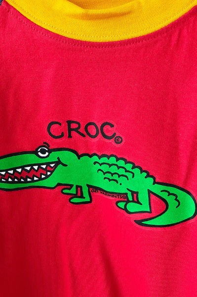 Ozi Varmints Contrast 100% Cotton T-Shirt RNS - Croc.
