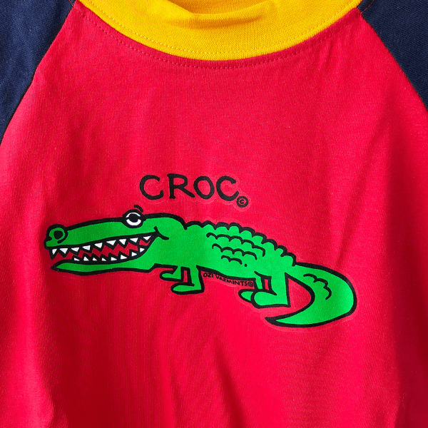 Ozi Varmints Contrast 100% Cotton T-Shirt RNS - Croc.