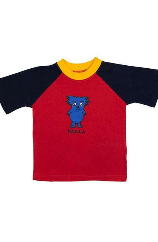 9063 Ozi Varmints Contrast Colour T-Shirt - Koala.