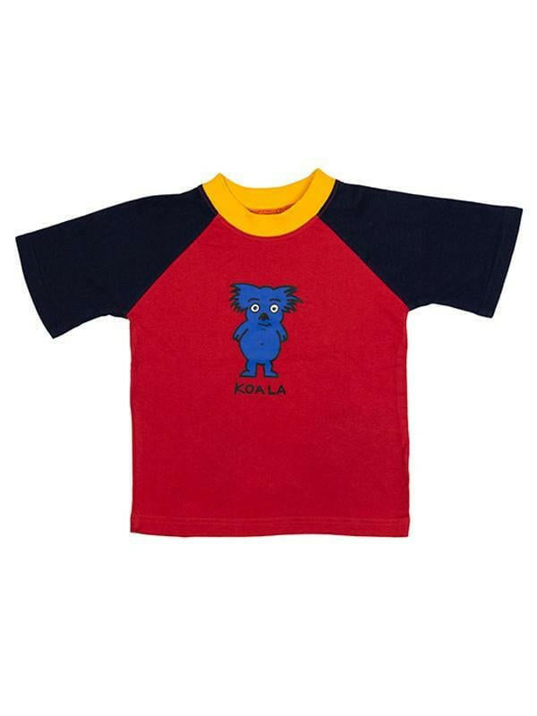 9063 Ozi Varmints Contrast Colour T-Shirt - Koala.