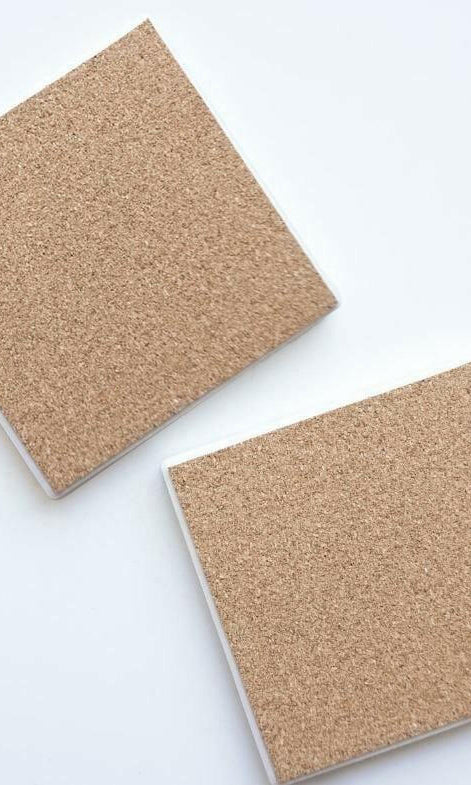 RO39 Rayell Ceramic Coaster Set of 4 Beach Kangaroo.