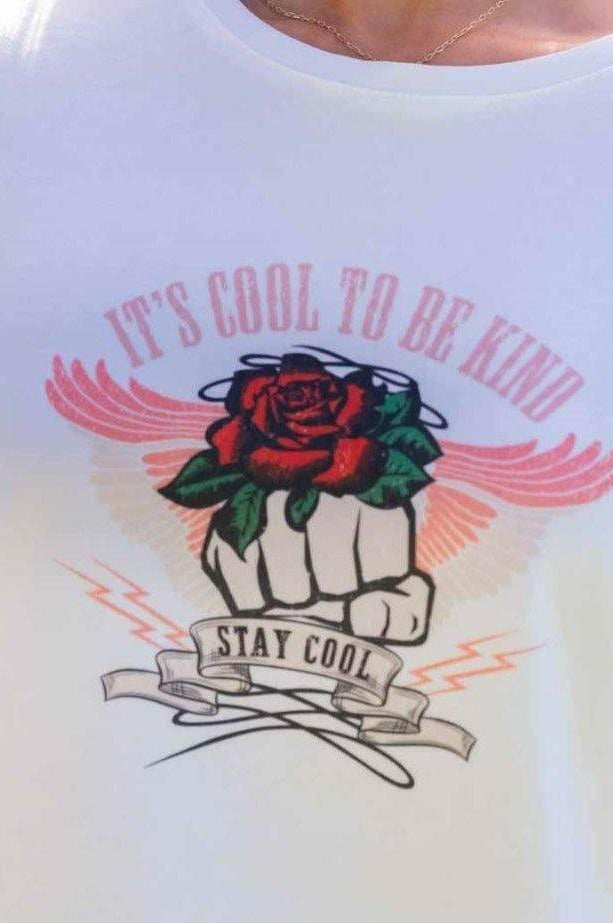 Iris Maxi 202178-2 It's Cool to Be Kind T-Shirt.
