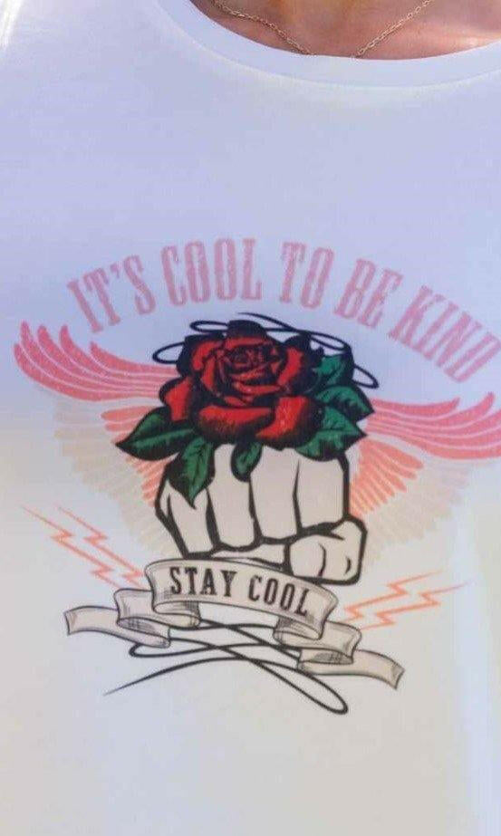Iris Maxi 202178-2 It's Cool to Be Kind T-Shirt.