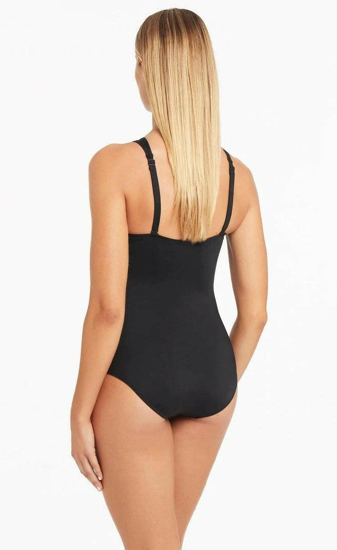 Sea Level SL1484ECO Essentials High Neck Multi Fit One Piece - Black.
