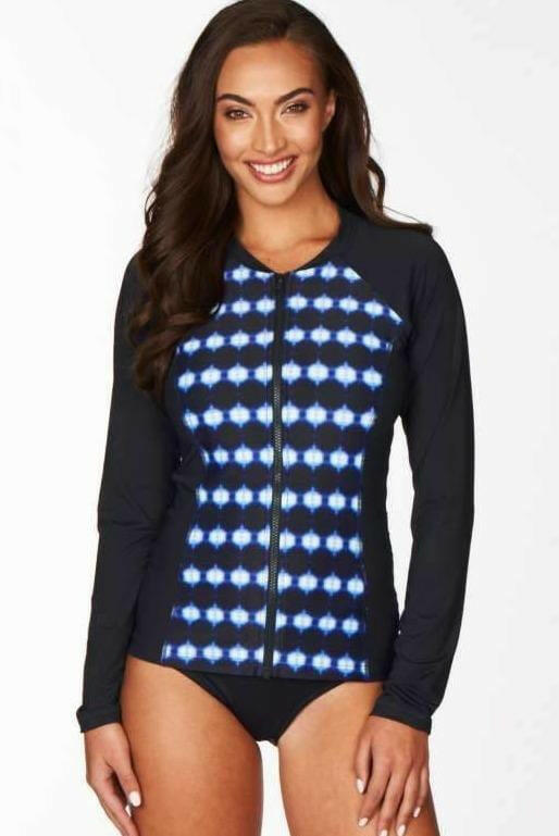 Sea Level Bandhani Long Sleeve Multi Fit Rash Vest SL5113BH.