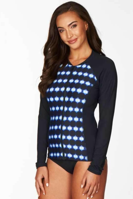 Sea Level Bandhani Long Sleeve Multi Fit Rash Vest SL5113BH.