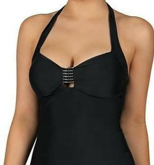 30001-33 Matt Separates Retro Halter Tankini Top - Seafolly.