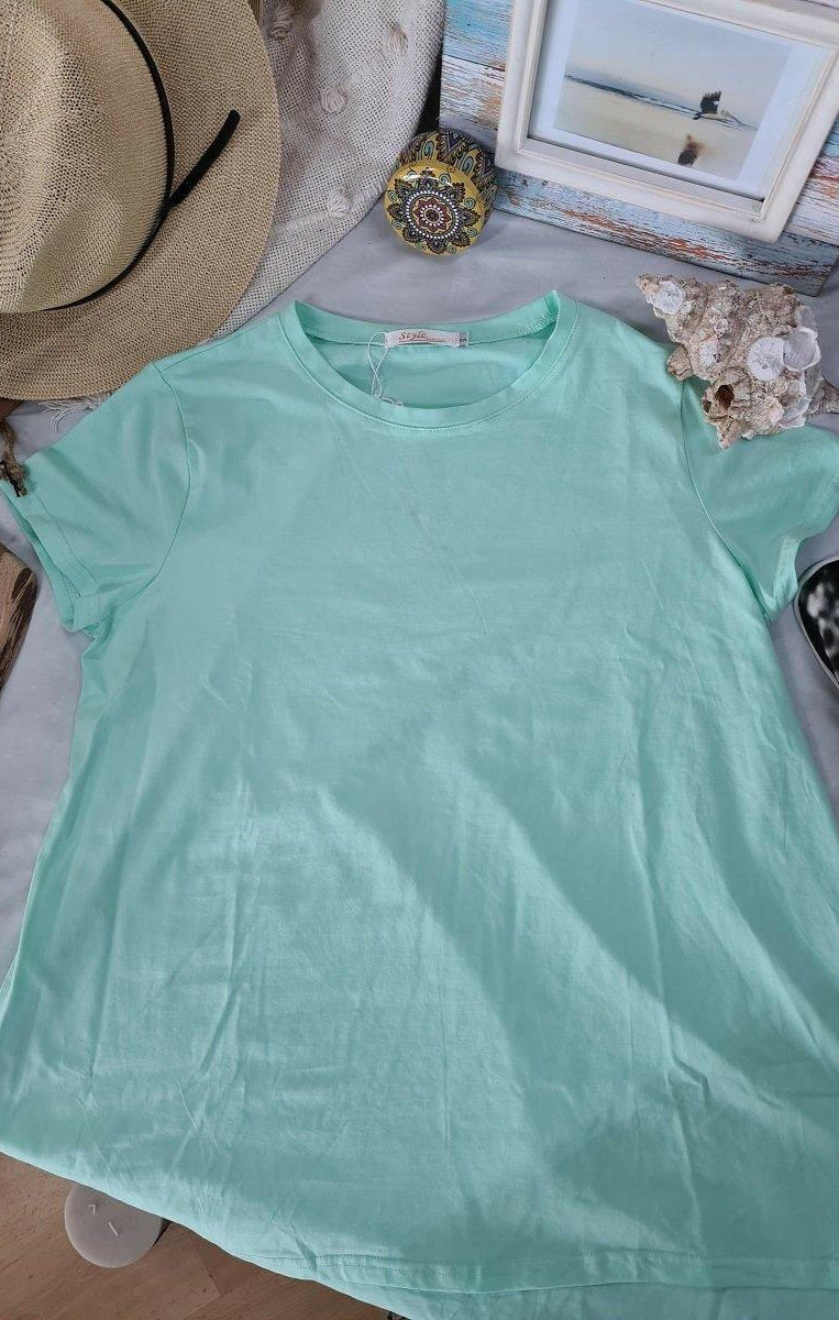 Tunic Long T-Shirt A Line Cotton Elastane.