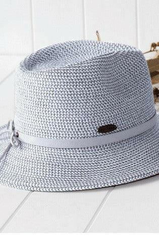 Sundaise SH330 Elle Downbrim Panama Hat Grey.