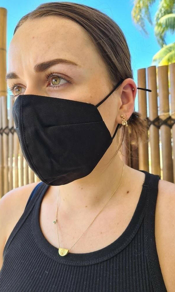 Sunny Girl Face Mask Black.