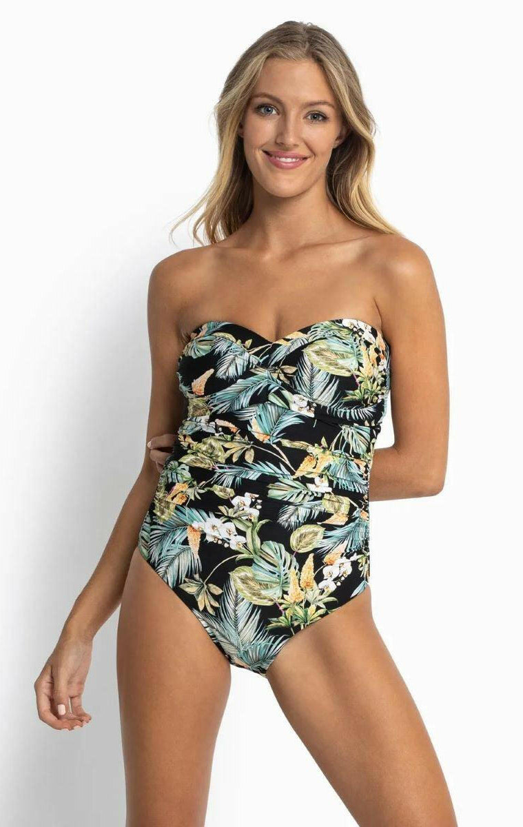 Sunseeker SS51468DDD Milla D/DD Soft Wrap Bandeau One Piece Black.
