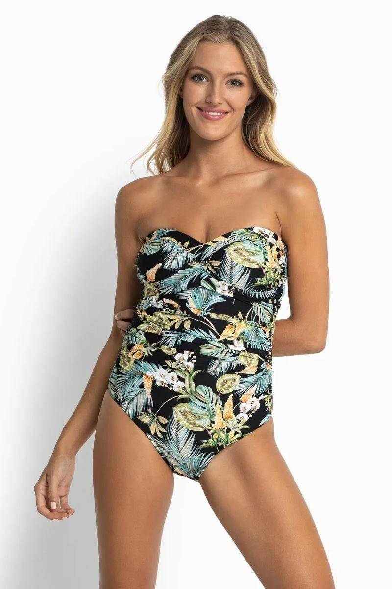 Sunseeker SS51468DDD Milla D/DD Soft Wrap Bandeau One Piece Black.