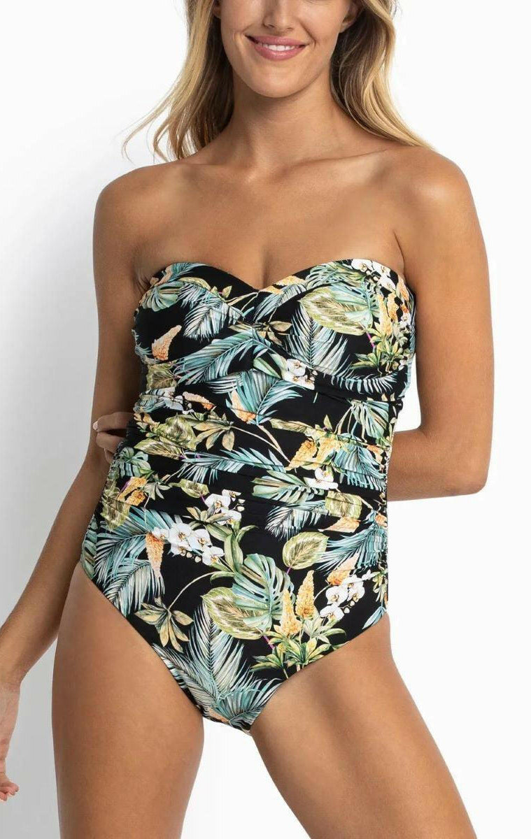 Sunseeker SS51468DDD Milla D/DD Soft Wrap Bandeau One Piece Black.