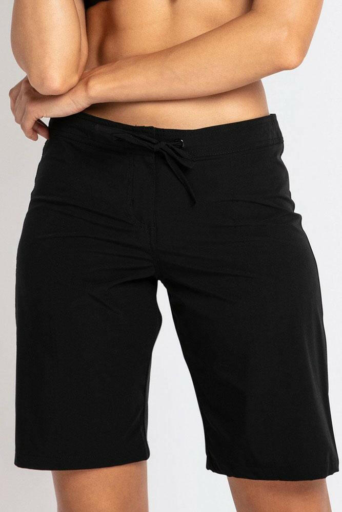 Sunseeker Basix Long 4-Way Stretch Boardshort Black.