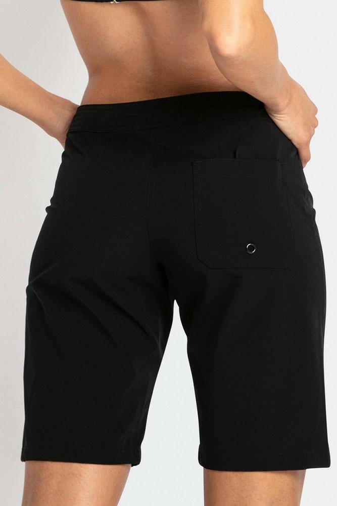 Sunseeker Basix Long 4-Way Stretch Boardshort Black.