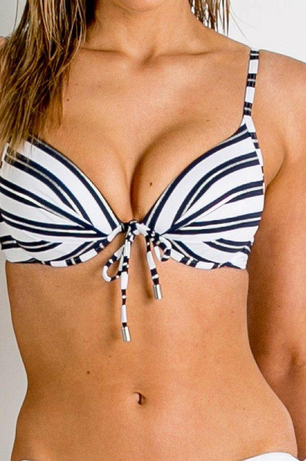 Sunseeker Out At Sea Moulded U/Wire Push Up Bra - Ink.