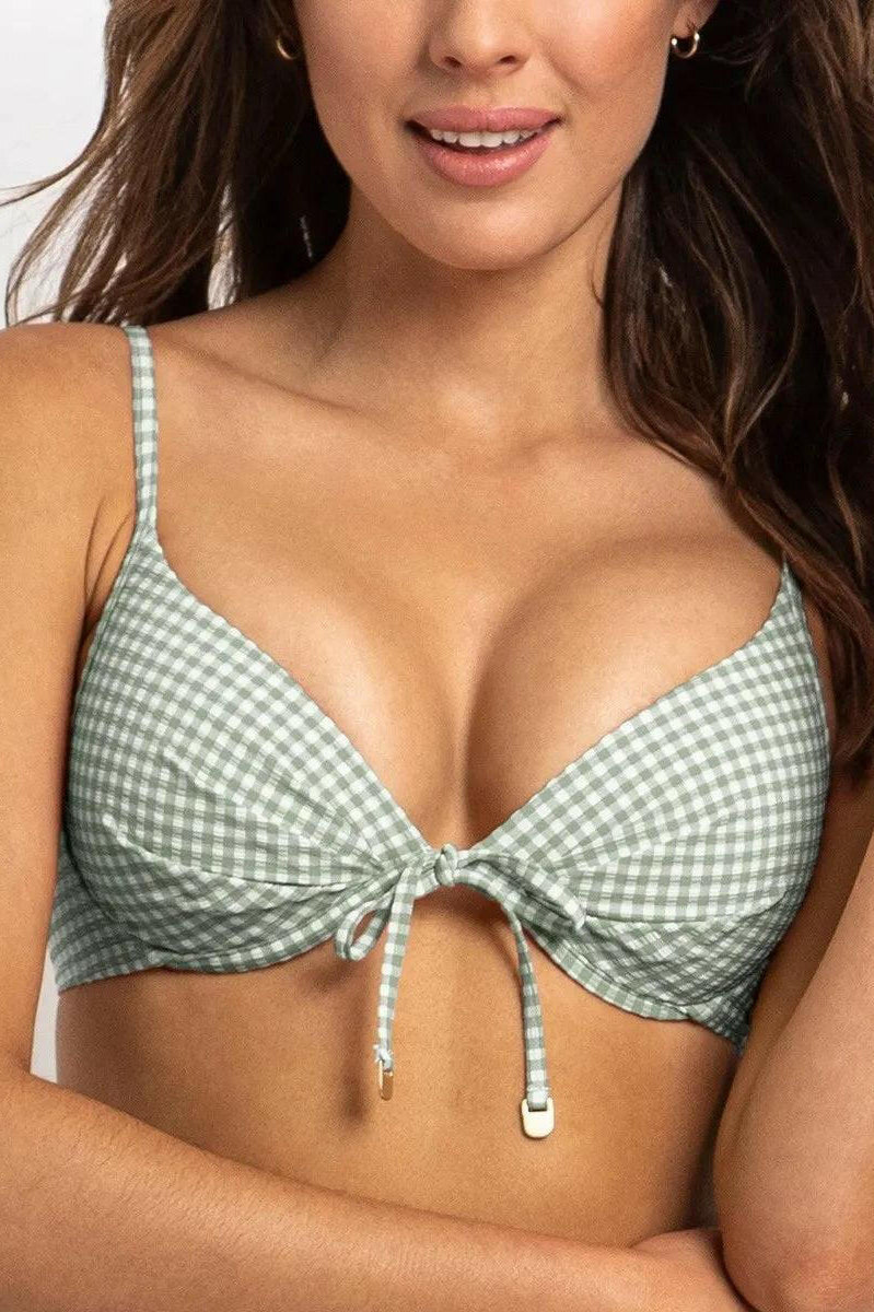 Sunseeker Gidget Moulded U/Wire Push Up Bra Sage.