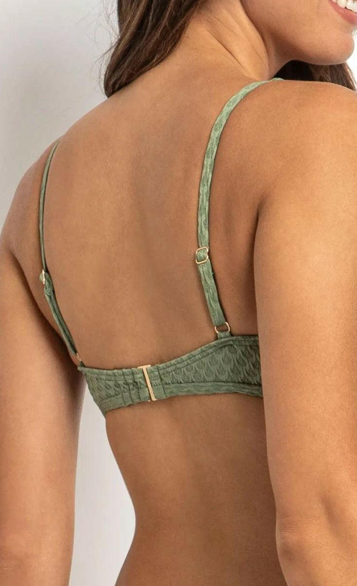 Sunseeker Marlow Square Neck Bralette Sage.