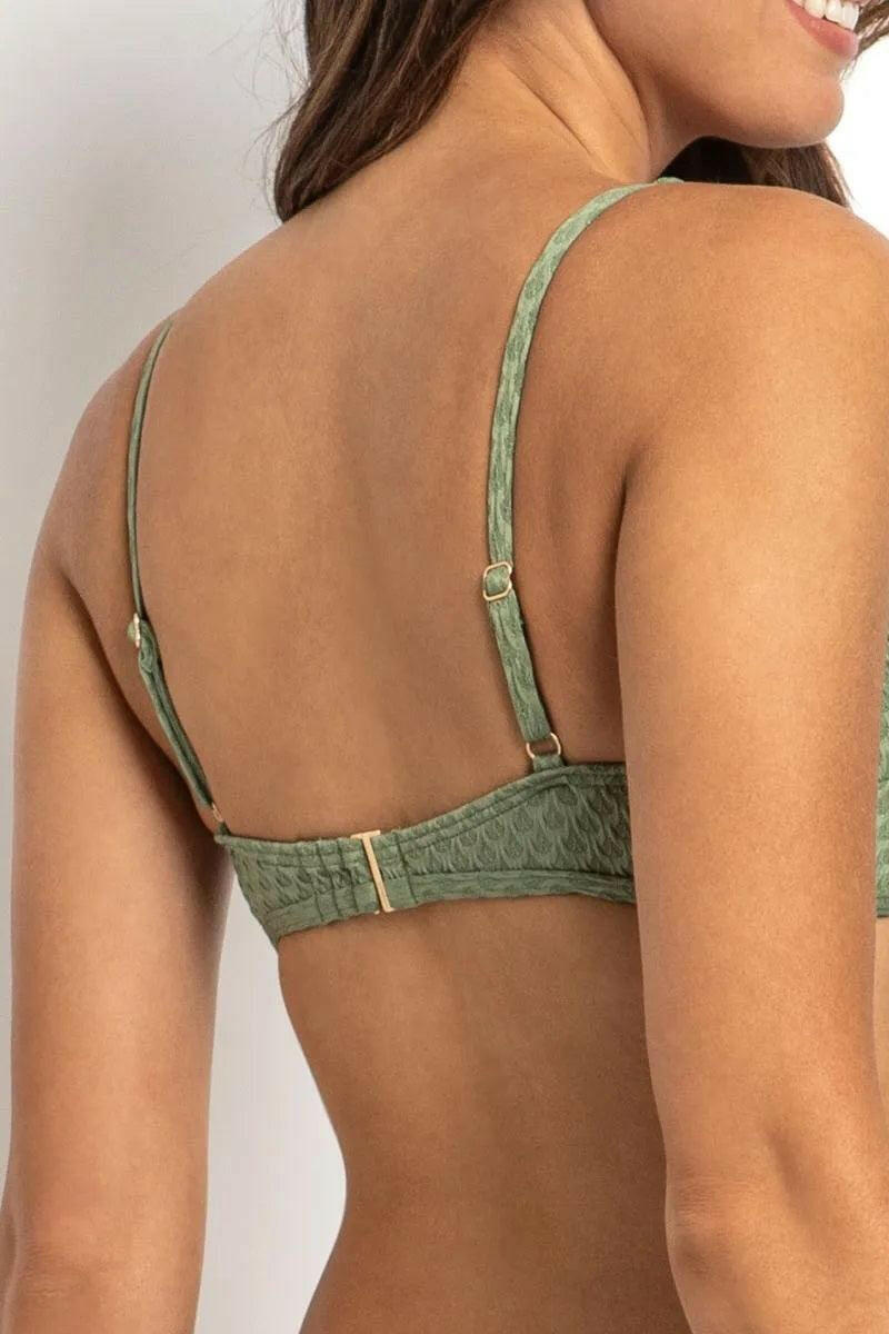 Sunseeker Marlow Square Neck Bralette Sage.